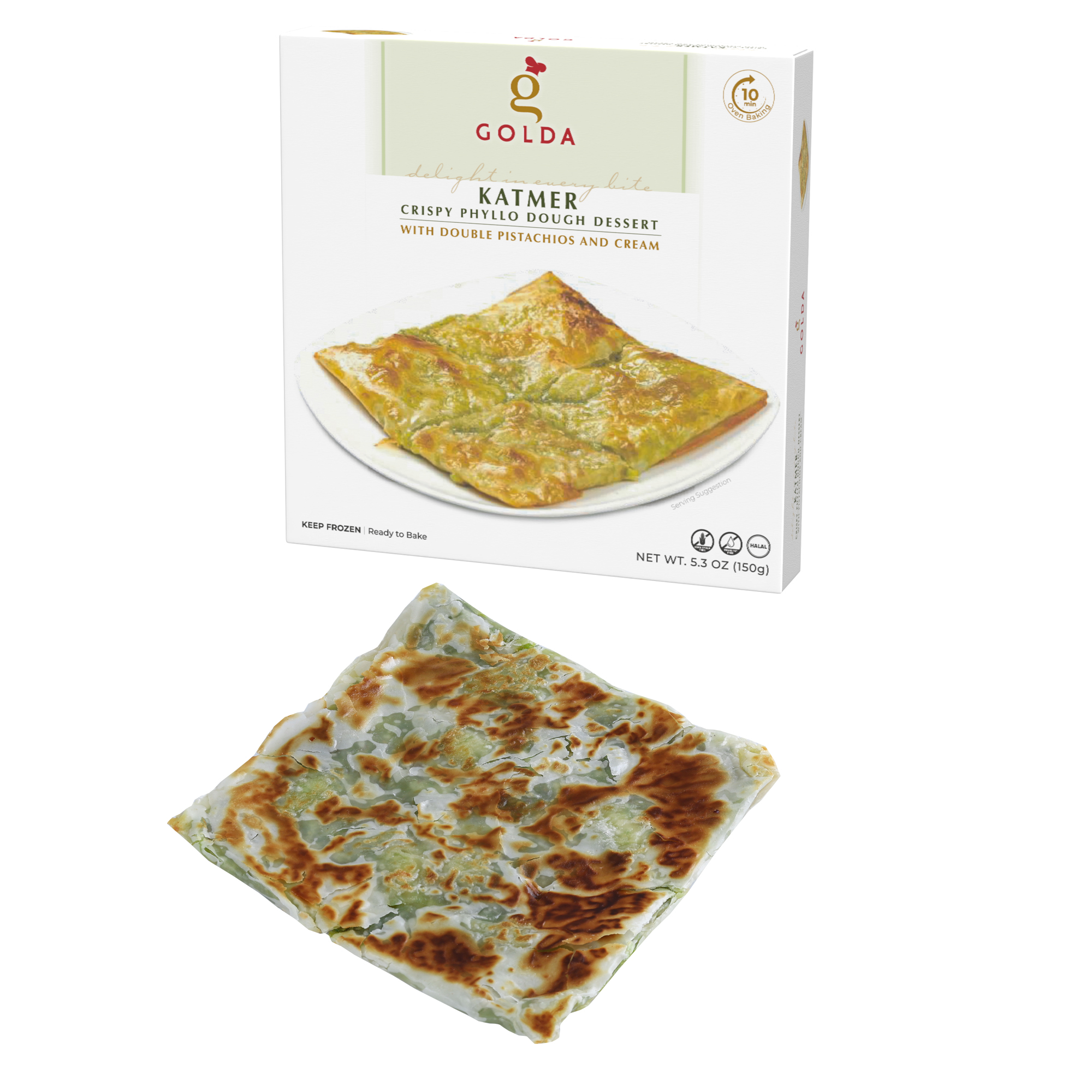 Golda Crispy Phyllo Dough Dessert 150g – Katmer