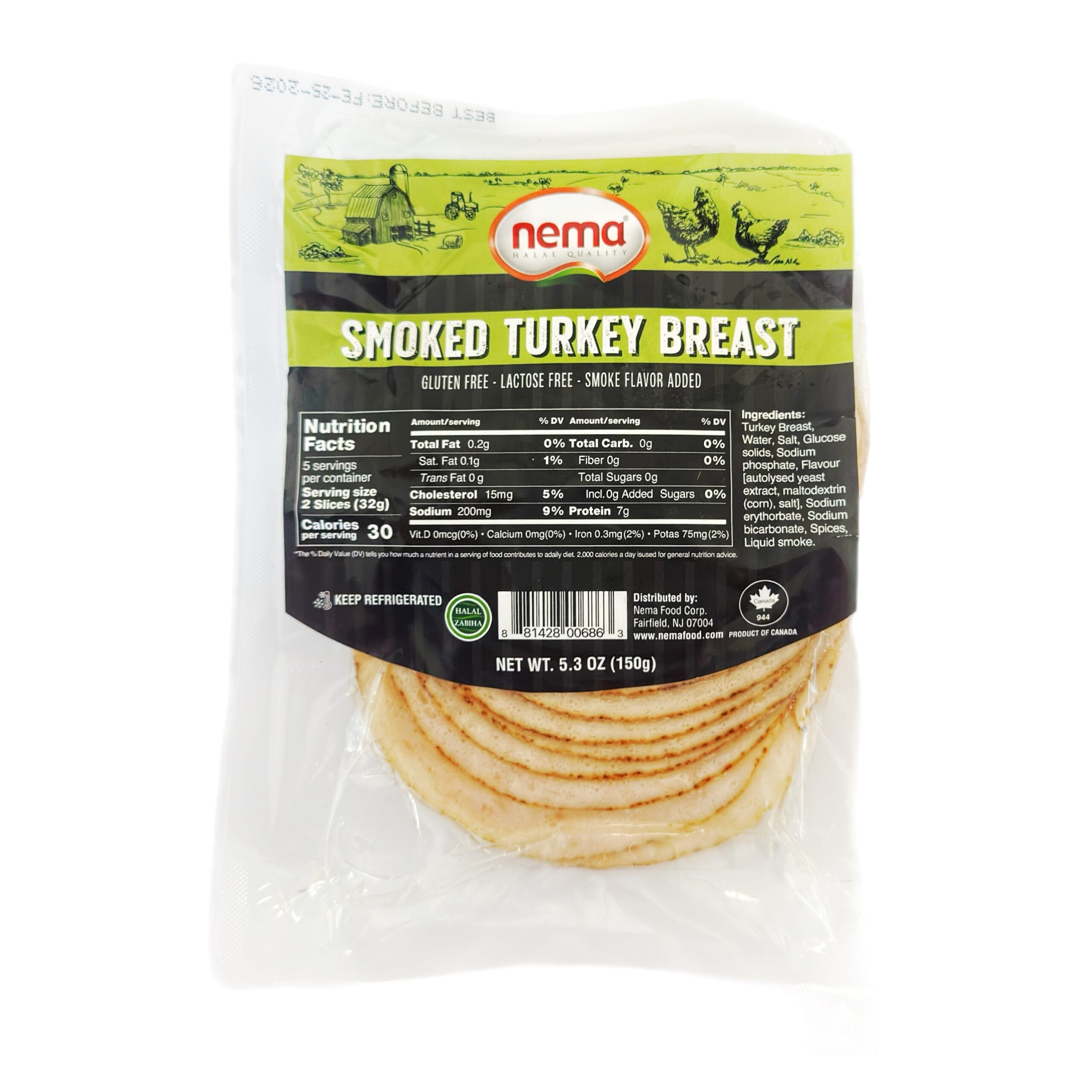 Nema Sliced Smoked Turkey Breast 5.3 oz